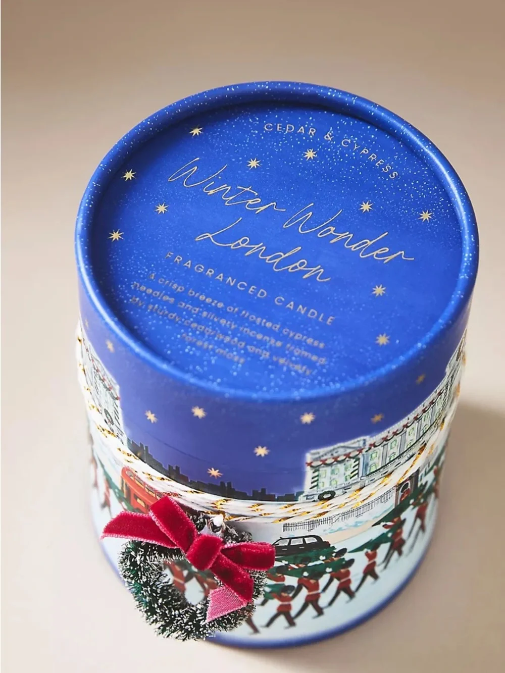 Anthropologie London Woody Cedar & Cypress City Boxed Candle NEW